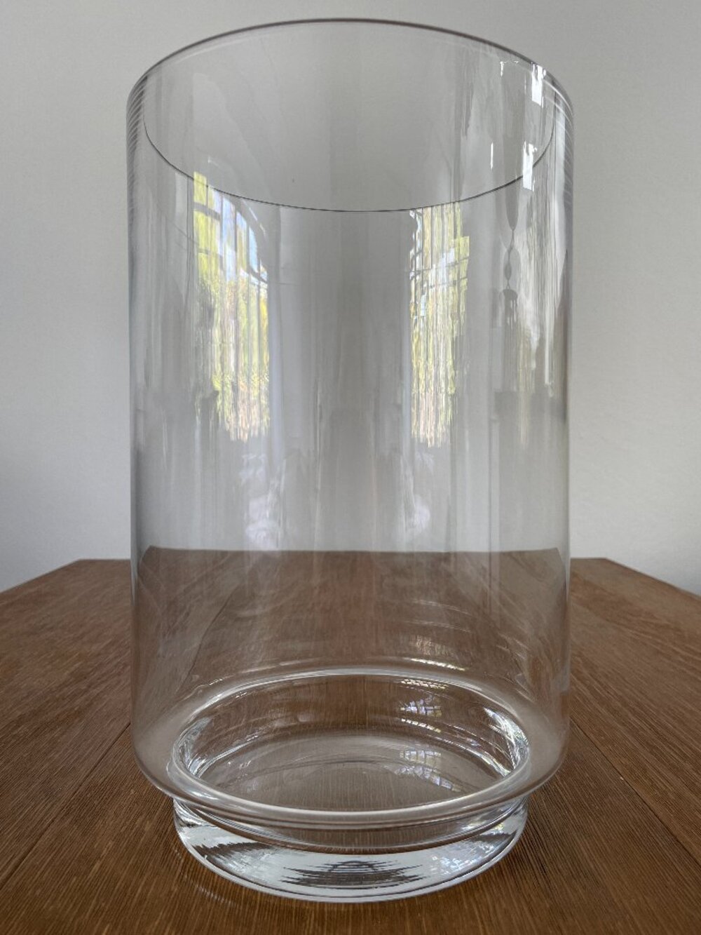 Crate & Barrel - Taylor Clear Glass Hurricane Candle Holder, Large 14"